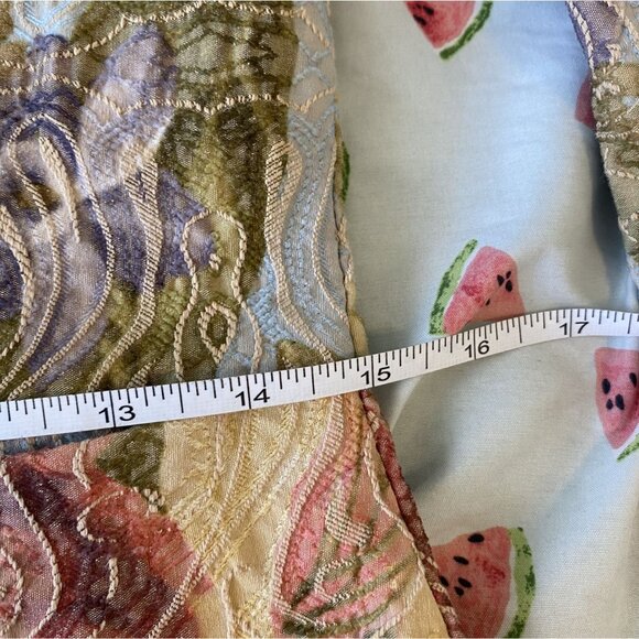 ⭐ 3/$15 Vintage Y2K Analogy Anthropology Petite Multicolored Floral Embroidered - Picture 10 of 14